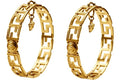 Fendi Fendace Hoop Earrings Brass/Versace Gold