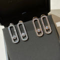 Messika Move Uno Medium Paved Cubic Zirconia Earrings